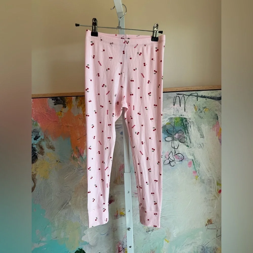 SKIMS Soft Lounge Sleepwear Cherry Bottoms